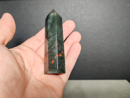 Bloodstone Natural Tower Obelisk Gemstone