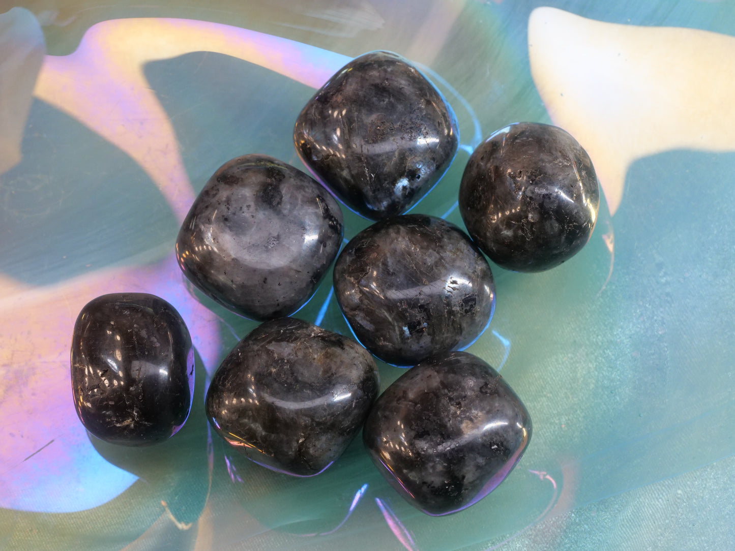 Larvikite Natural Tumbled Gemstones