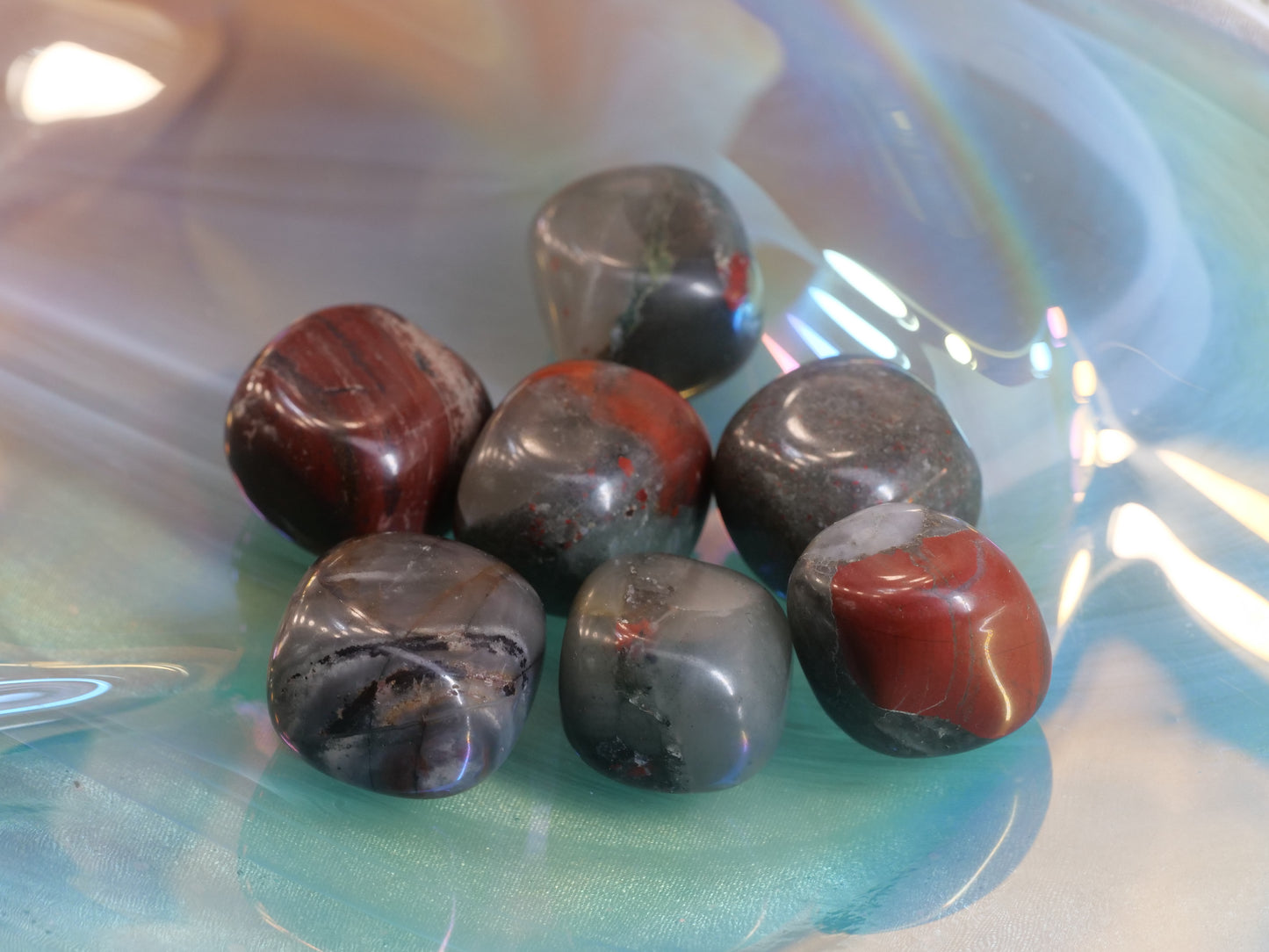 Bloodstone Natural Tumbled Gemstones