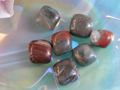 Bloodstone Natural Tumbled Gemstones