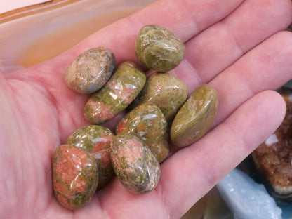 Unakite Natural Tumbled Gemstones