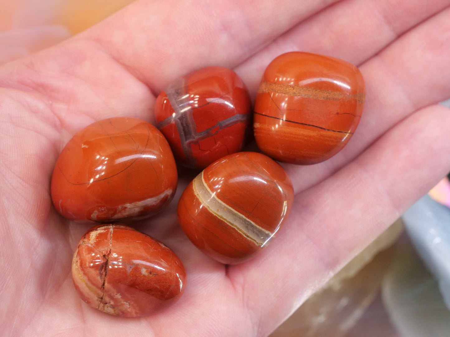 Red Jasper Natural Tumbled Gemstones