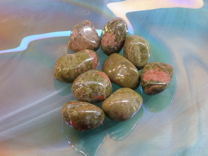 Unakite Natural Tumbled Gemstones