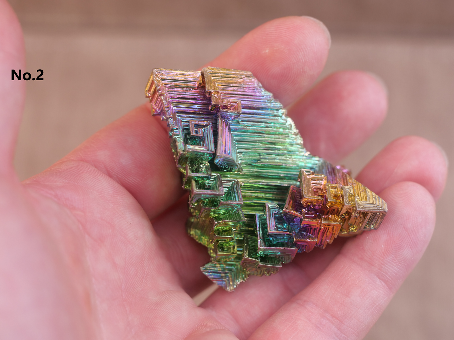 Bismuth Natural Gemstone Crystal