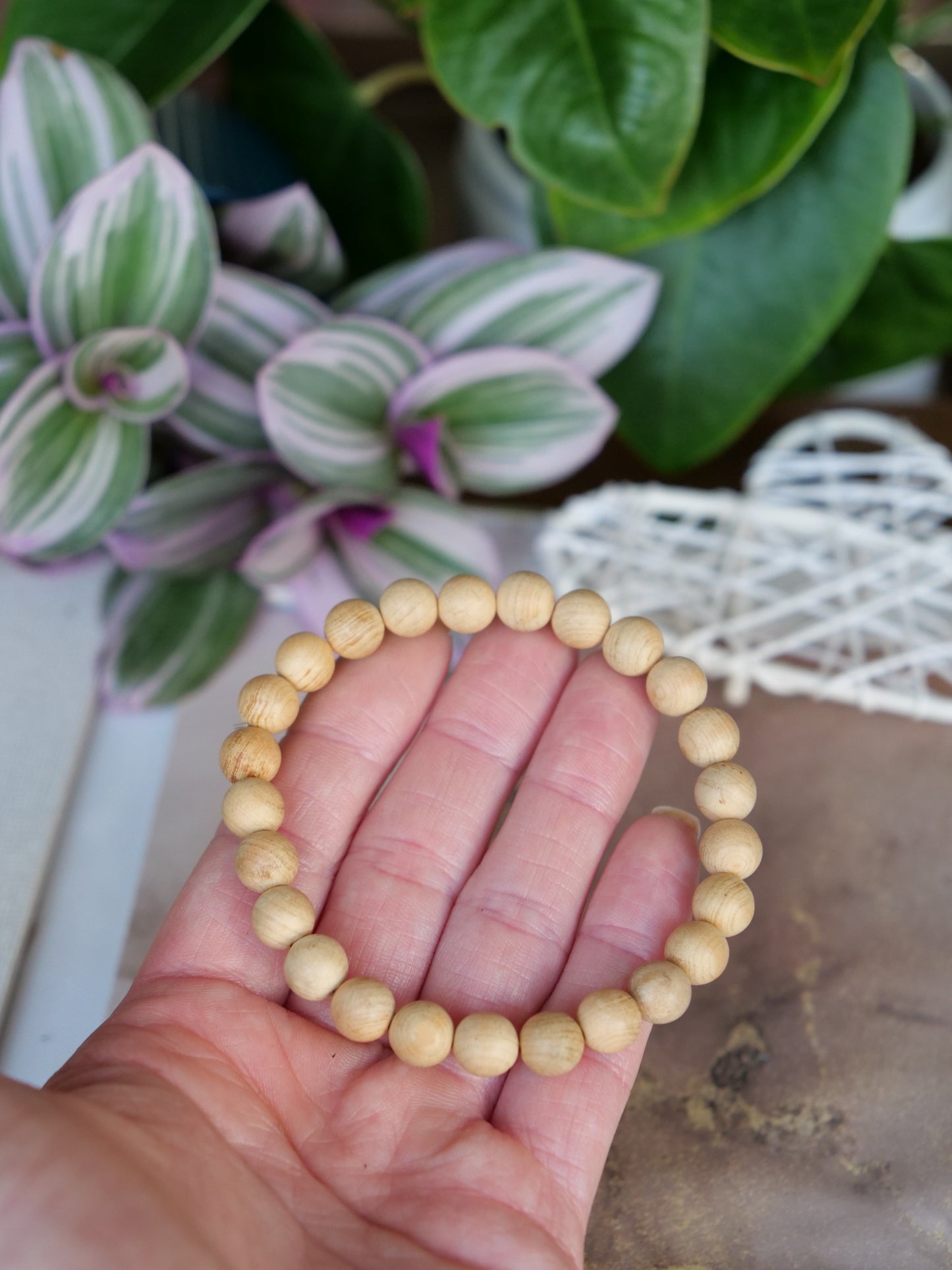 Thuja Sutchuenensis 8mm Beaded Natural Wood Elastic Bracelet, Genuine Top Grade Gift Jewelry, Men Women Fashion Jewellery (Copy)